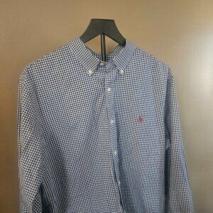 Mens Ralp Lauren Polo Long Sleeve Shirt Slimfit Size xl